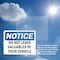 Signmission Do Not Leave Valuables In Your Vehicle, 14 in W x Rectangle, Plastic OS-2PACK-NS-P-1014-L-11299 - alternate 7